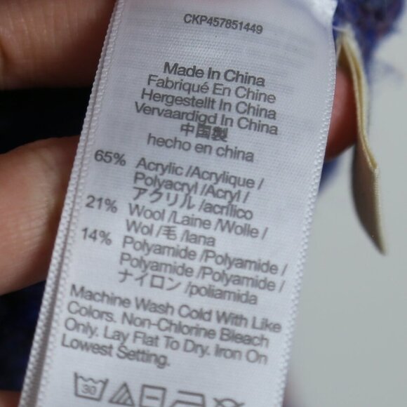 Madewell Space-Dyed Galaxy Kersdale Acrylic Wool Blend Pullover Sweater Size XS - Picture 6 of 9